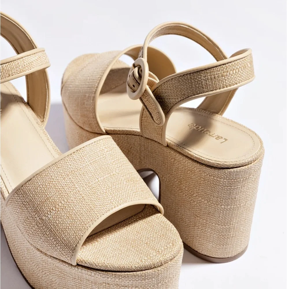 Larroude Misso Platform Strap Sandal